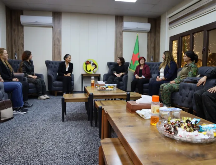 Bakur Kurdistan delegation visits Institutions and YPJ in Hasakah