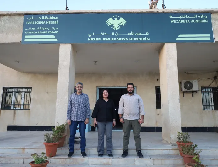 Two women appointed to head security departments in Kobanê