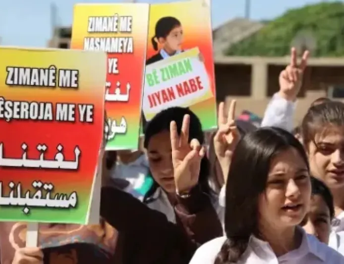 Dêrik students demand right to study in Kurdish