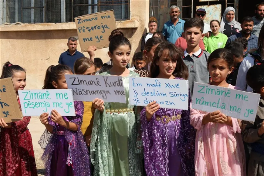 Protests in Tel Tamr, Darbasiyah reject limits on Kurdish education