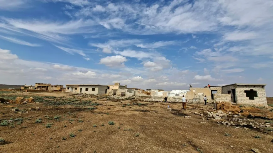 Residents of Hweisha inspect their homes and assess destruction after displacement