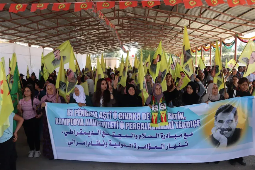 Protest in Derik condemns international conspiracy