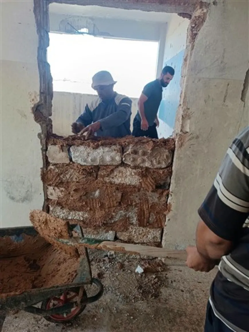 Rabea’t residents begin repairs to damaged school to accommodate 170 children