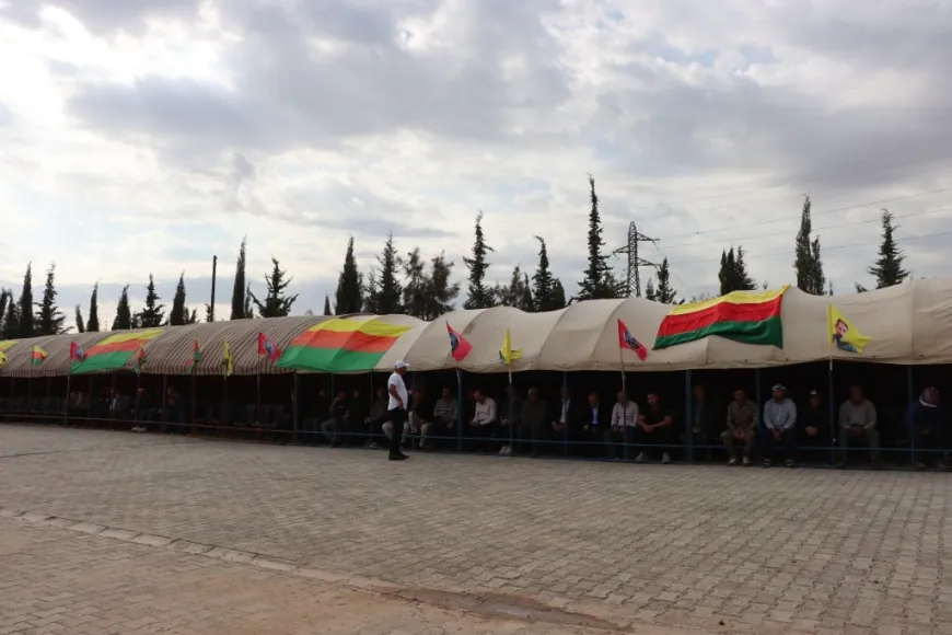 Commemoration ceremony for martyrs begins in Kobani with massive public participation