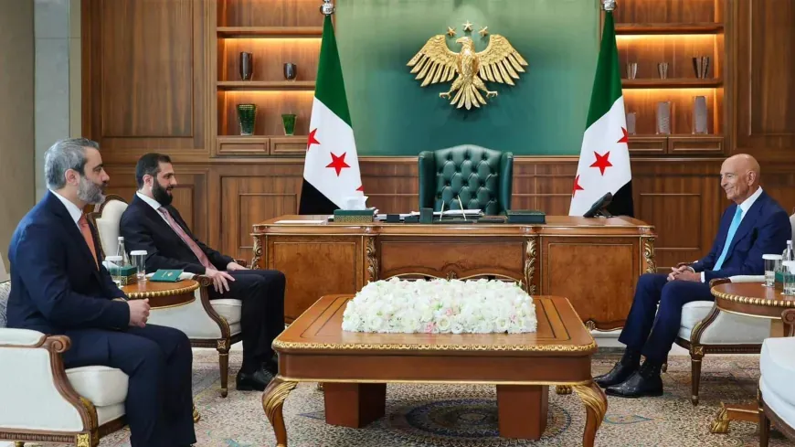 Al-Sharaa meets Barrack in Damascus