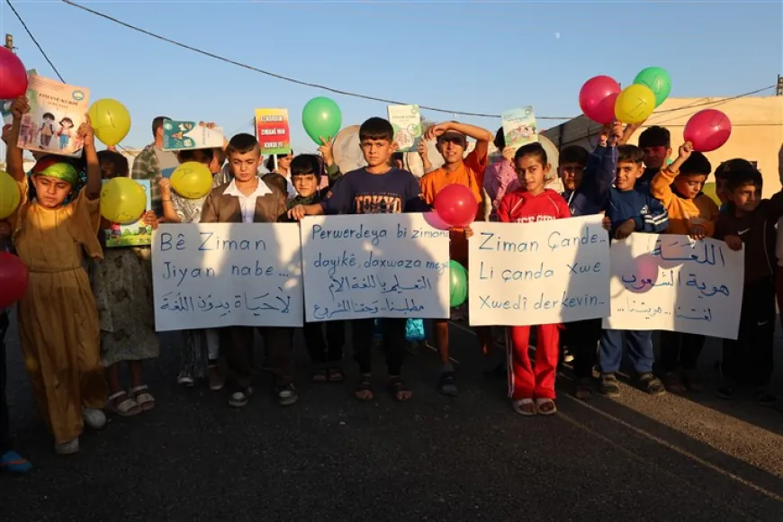 Tel Tamr residents reject limits on Kurdish education, calls for constitutional recognition