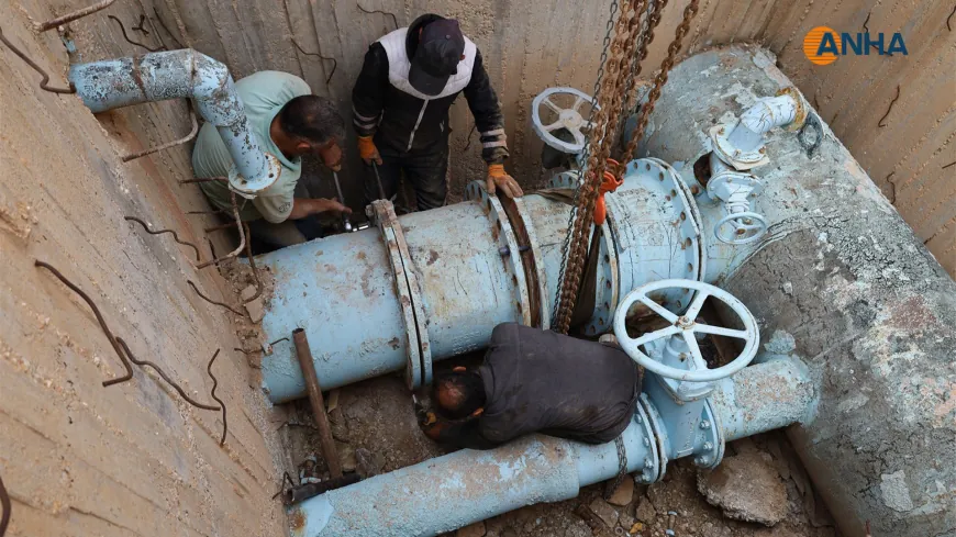 Maintenance work underway at Allouk Water Station