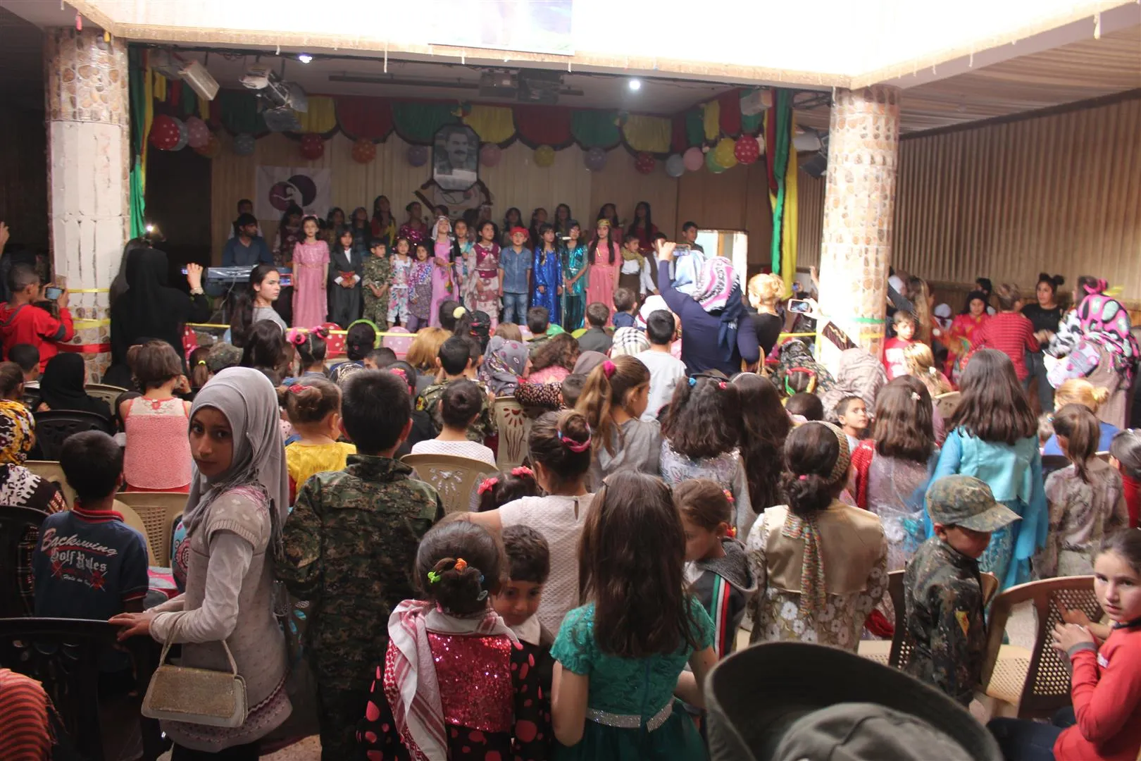 Celebración del cumpleaños de Ocelan en al-Hasakah