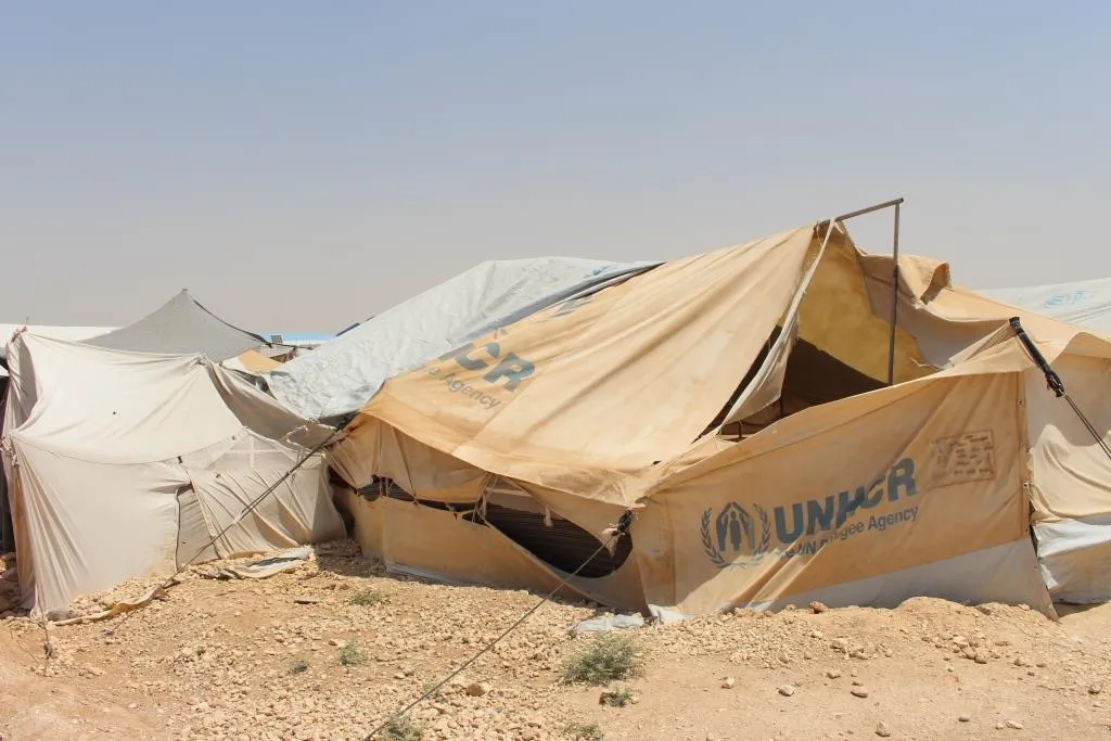 Refugiados del campamento de al-Arishah se quejaron