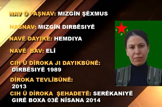 Mizgîn Şêxmûs.... la novia de todos y la vida inspiradora