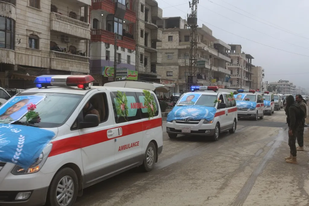 Manbij despidió a 4 mártires de ISF