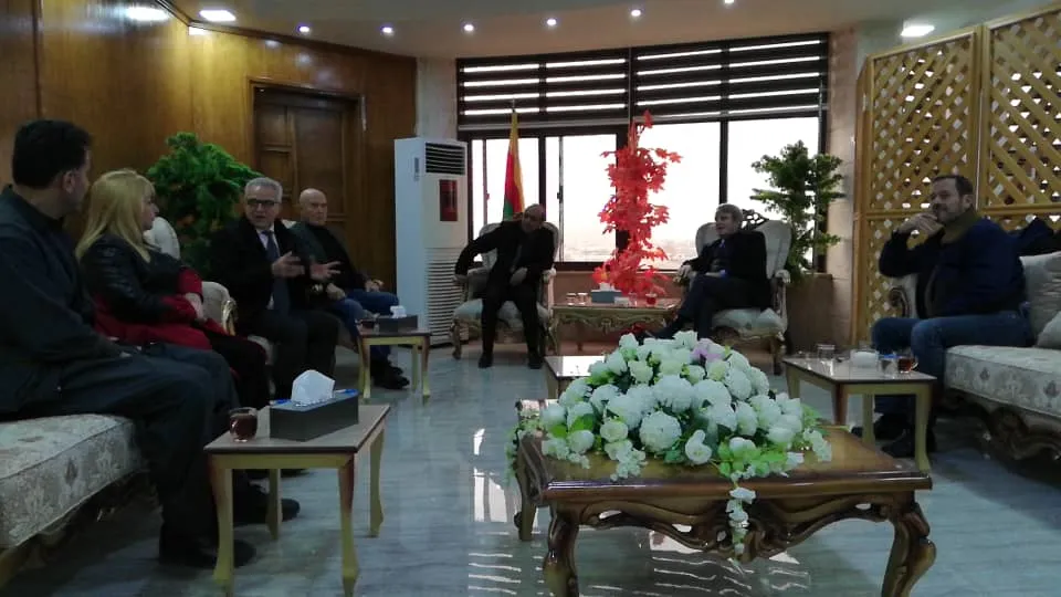 Delegación participante en el foro llegó a Rojava entre las personalidades más importantes.