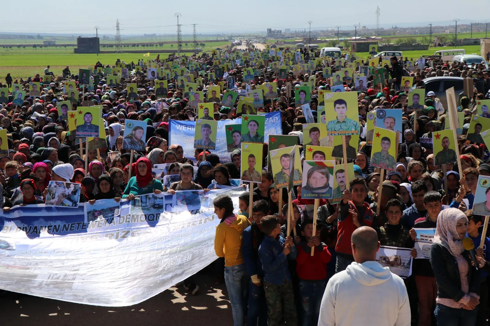 Pueblo de Afrin exigió que Rusia expulsara la ocupación turca de Afrin