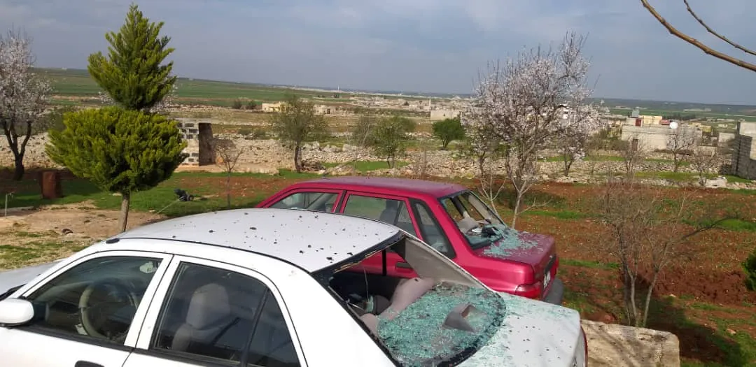 1 civil y 3 elementos del régimen sirio fueron heridos en bombardeos de Sherawa