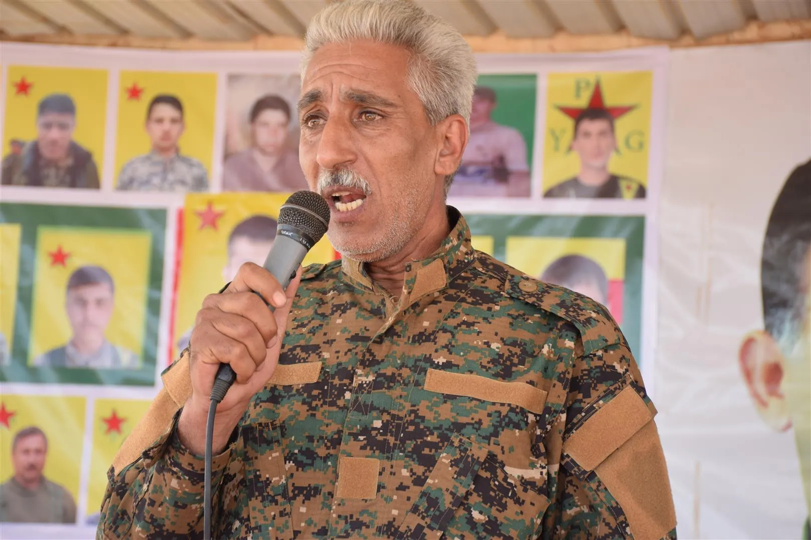 Pueblo de Al-Hasaka conmemoró los mártires de abril