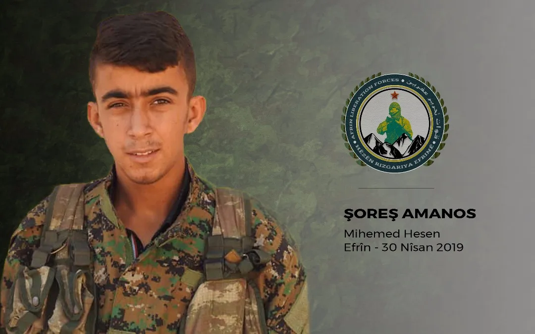 Fuerzas de Liberación de Afrin revelan el registro de uno de sus mártires