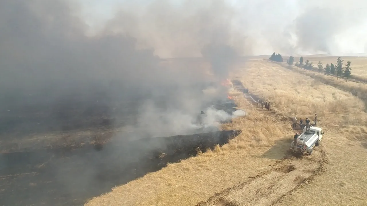 Fuerzas del régimen sirio impiden extinguir el fuego al sur de Qamişlo