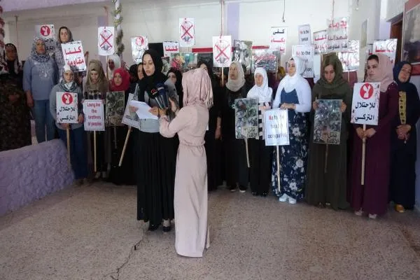 Mujeres en zonas liberadas lanzaron campaña contra la ocupación turca