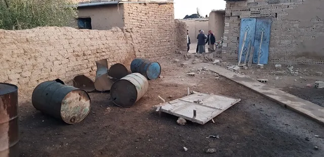 Destrucción masiva en pueblos fronterizos con Turquía debido al ataque turco