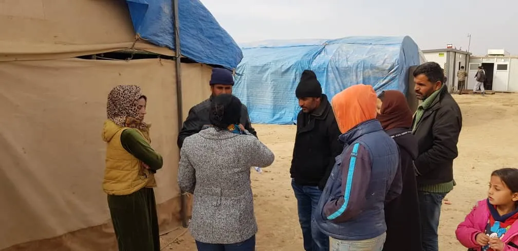 137 familias llegan al campamento de Washokani huyendo de los crímenes de Turquía