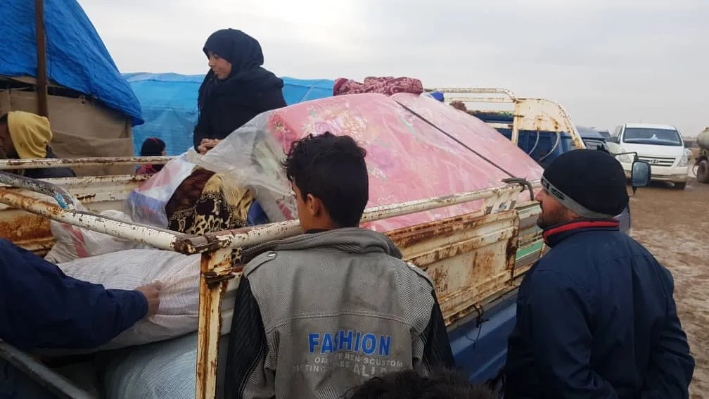 Nuevas familias desplazadas acudieron al campamento de Washokani