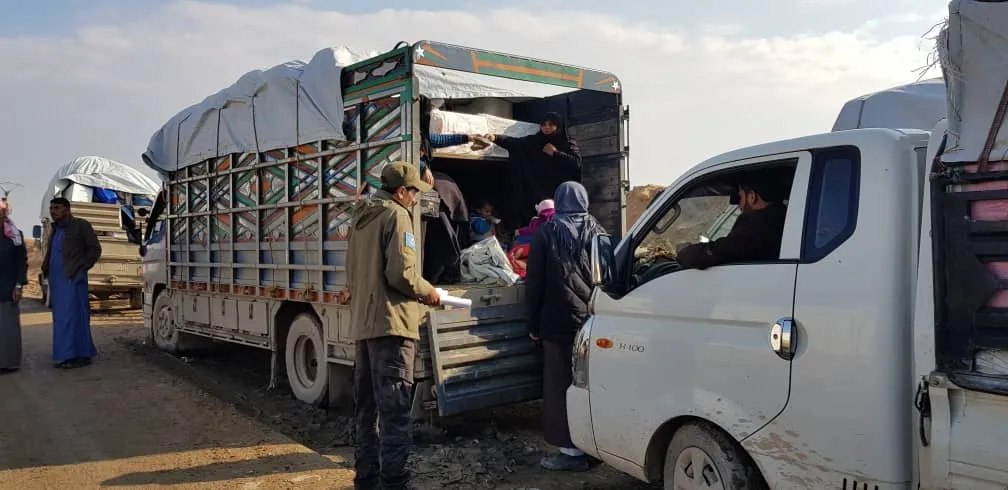 Noveno lote de viajes de regreso sale del campamento de al-Hol