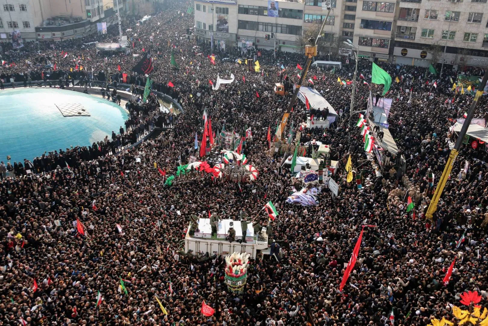 Decenas de muertos y heridos durante el funeral de Qassem Soleimani