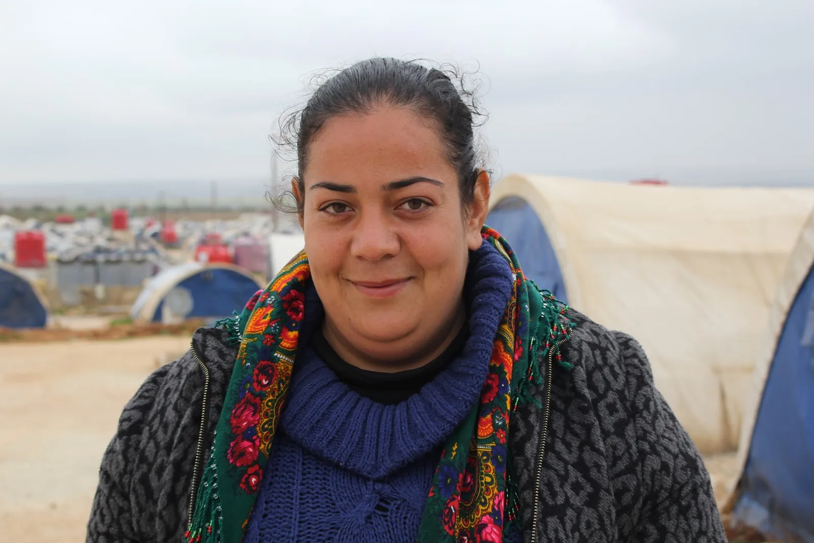 Medidas preventivas para contrarrestar a Corona en los campamentos de desplazados de Afrin.