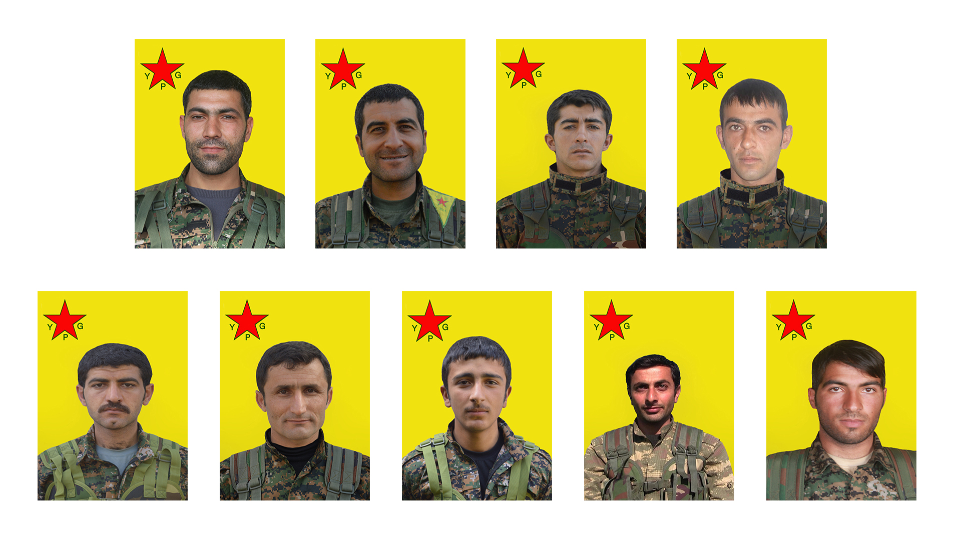 YPG revela el nombre de 9 combatientes martirizados en 2015