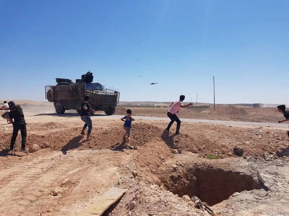 La patrulla ruso-turca está operando en la frontera siria, al oeste de Kobani