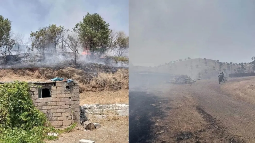 Aviones de combate de ocupación turca bombardean pueblos en Biradost