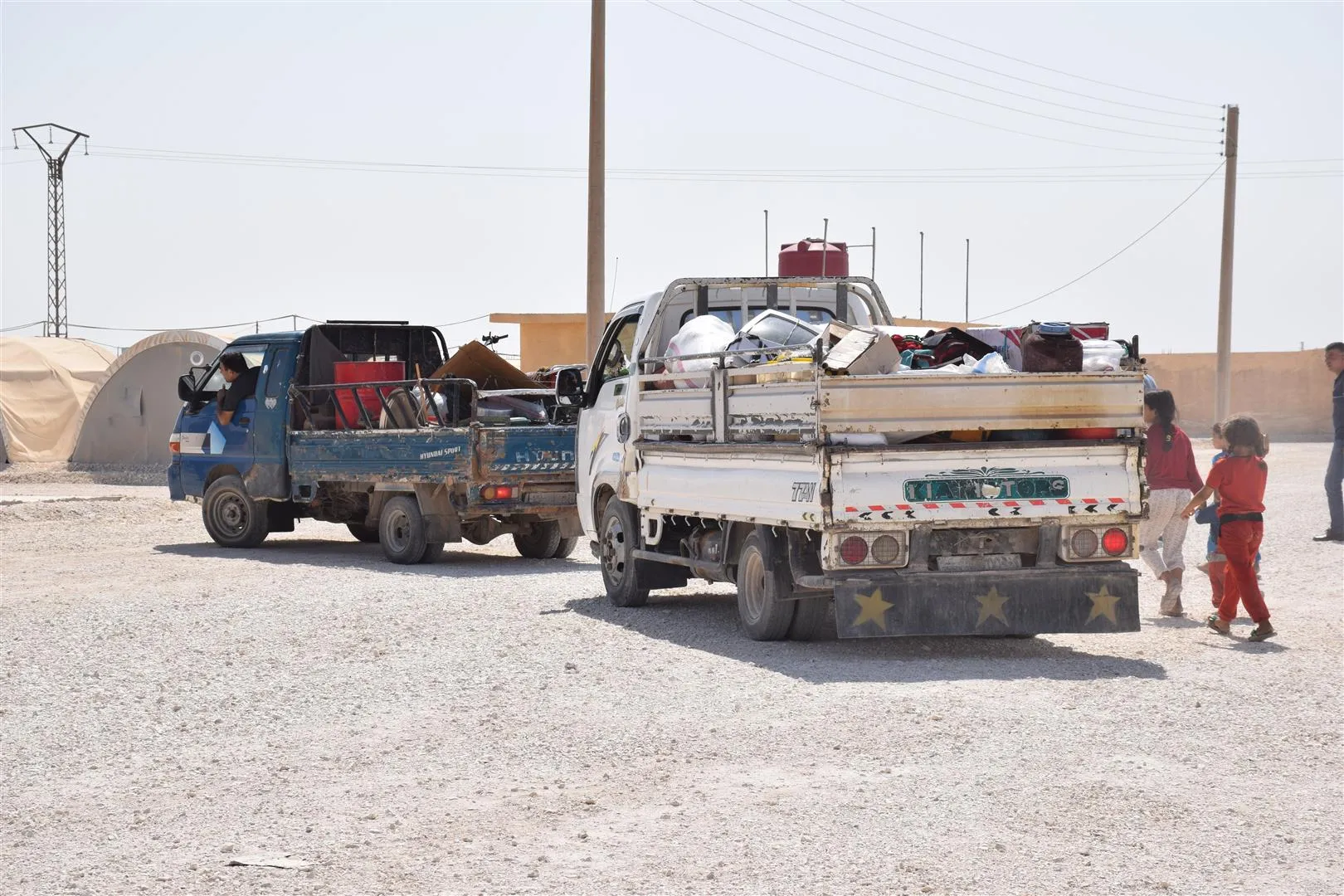 El campamento de SereKaniye recibe al primer grupo de familias desplazadas