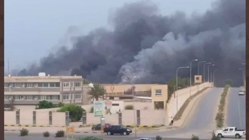 Explosión en un almacén de municiones en la capital libia, Trípoli