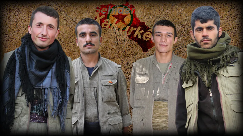 HPG revela el nombre de 4 combatientes martirizados en Xakurkê