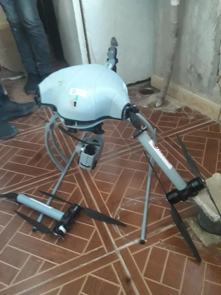 Dron turco derribado en Bina