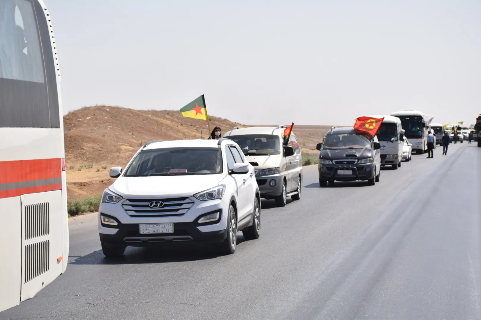Los participantes llegan a Qamishlo
