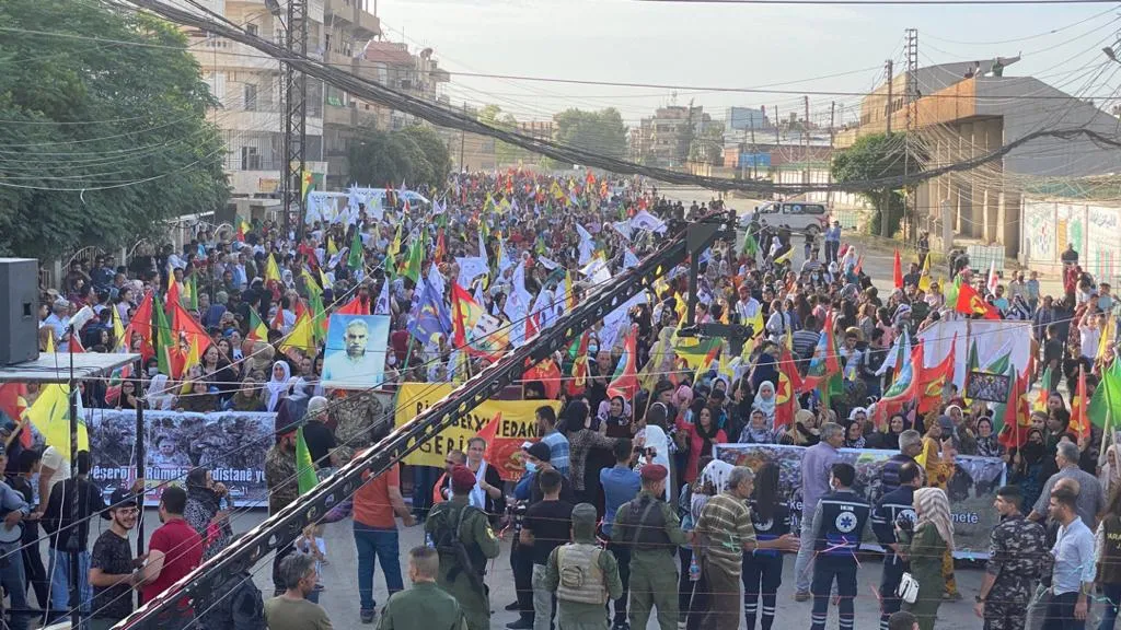 La "Marcha de la Dignidad contra la Ocupación y la Traición" llega al Estadio de los Mártires 12 de marzo