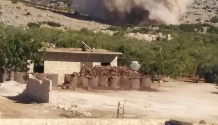 ​​​​​​​Ataques rusos cerca de un punto de control de la ocupación turca en la campiña de Idlib