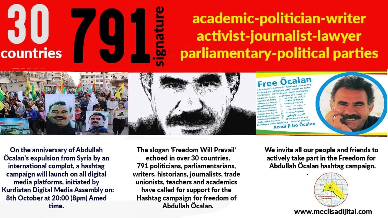 Kurdistan Digital Media llama a la participación en la campaña de libertad del líder Ocalan
