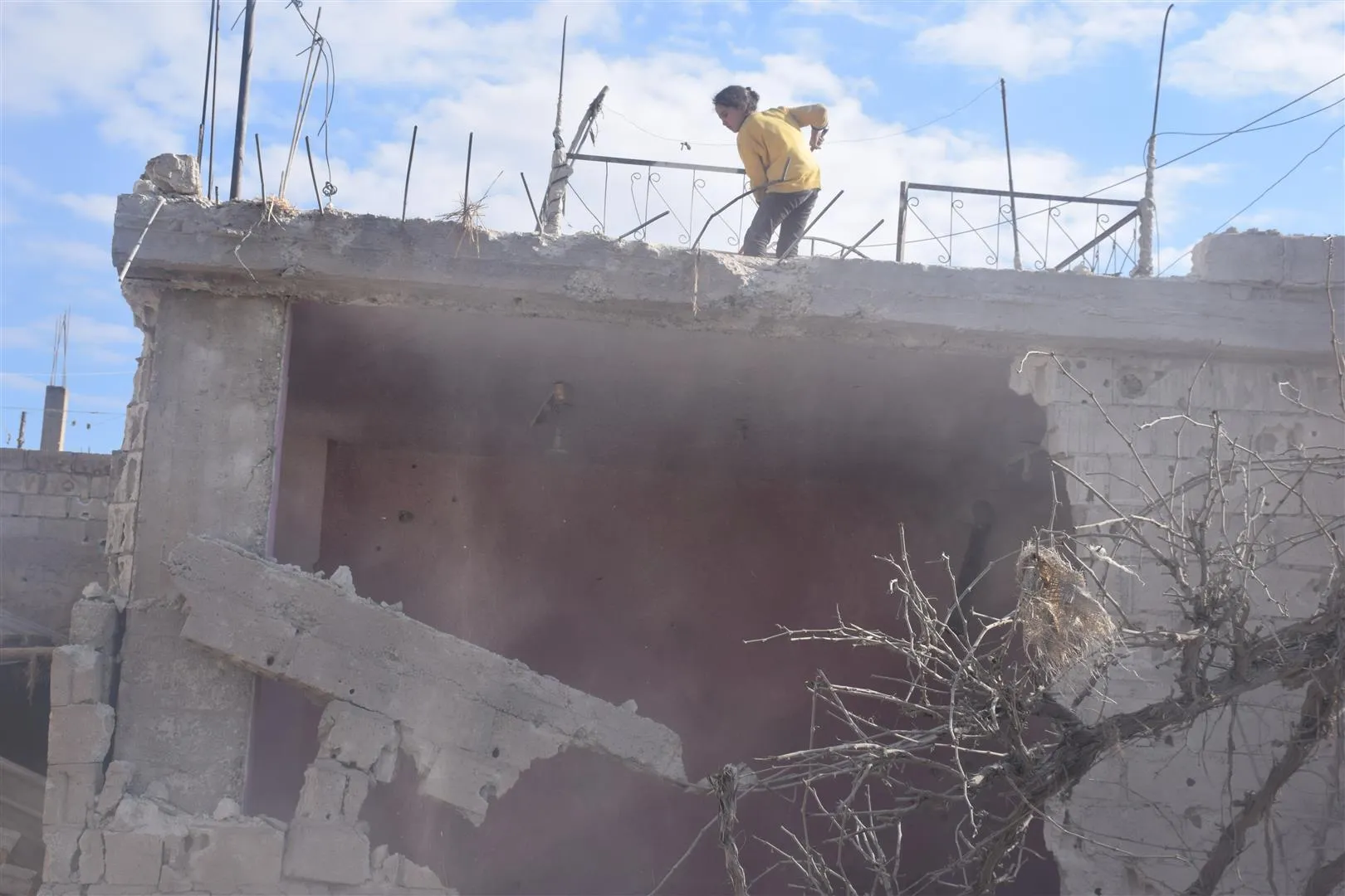 La agencia ANHA publica videos de los daños en Zarghan