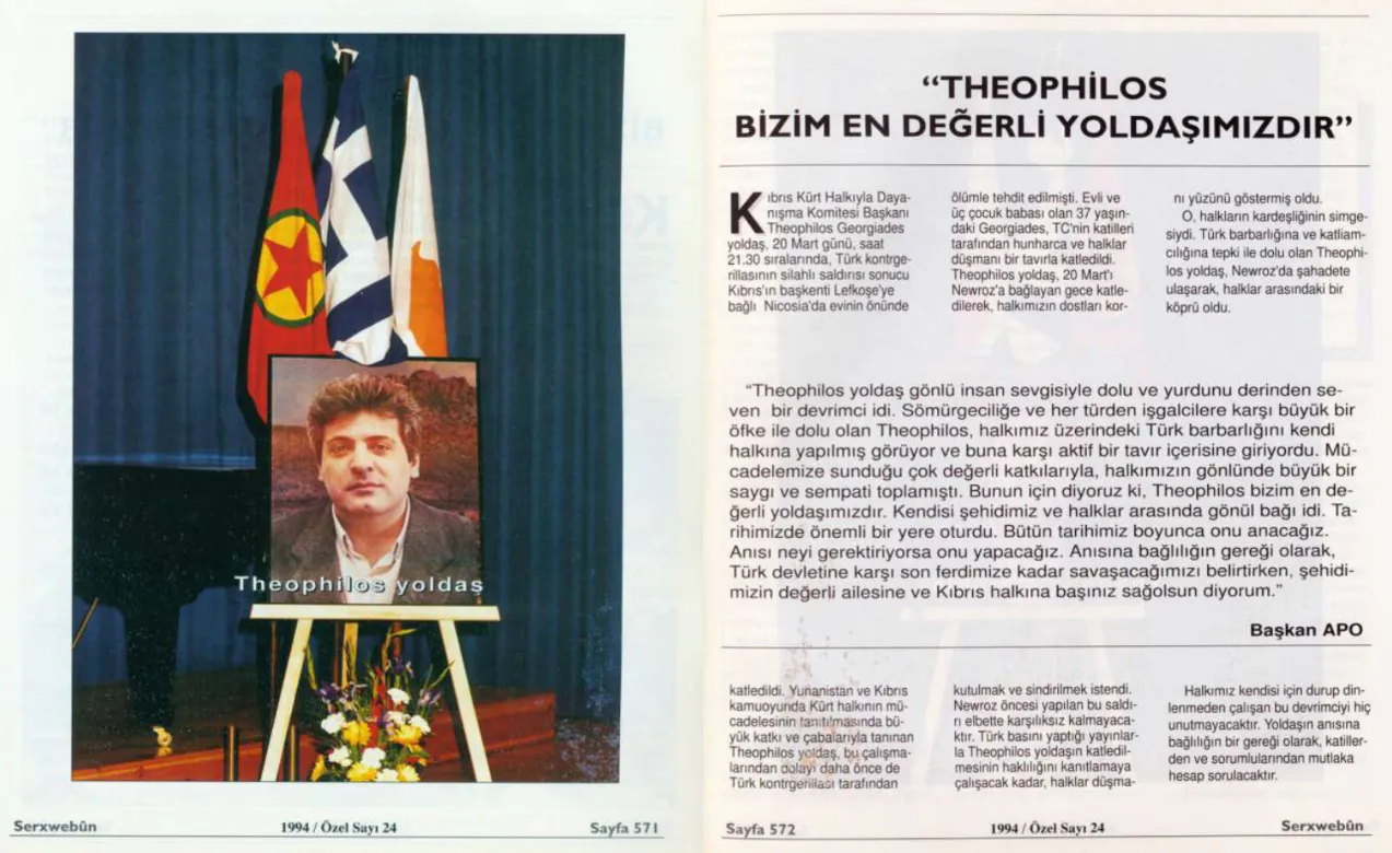 ​​​​​​​Theophilos Gorgadis, símbolo de la amistad greco-kurda