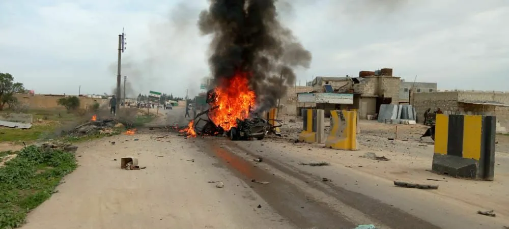​​​​​​​Una explosión golpea un puesto de control de mercenarios de la ocupación turca