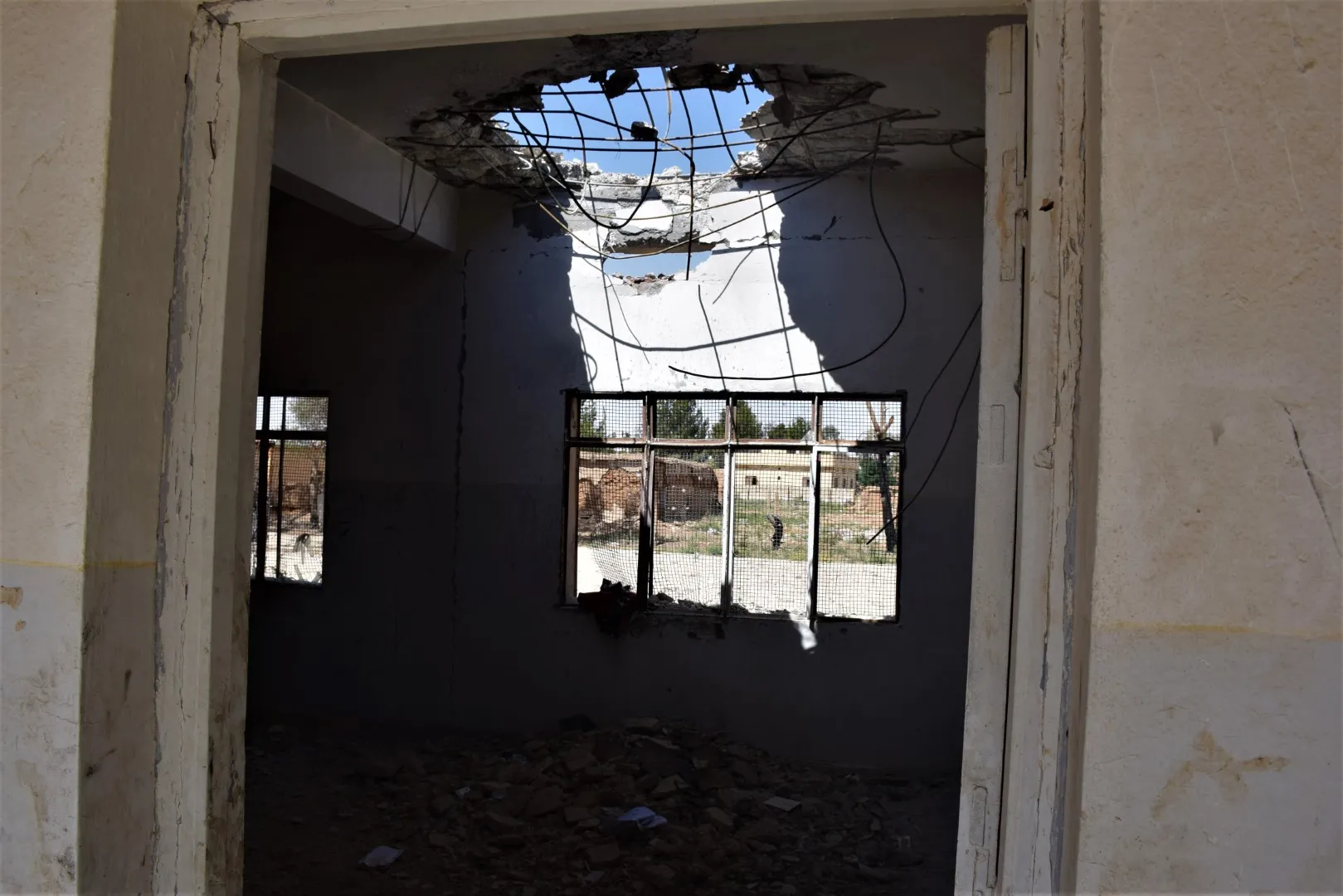 ​​​​​​​El bombardeo de la ocupación turca convierte en escombros la iglesia de Mar Sawa al-Hakim