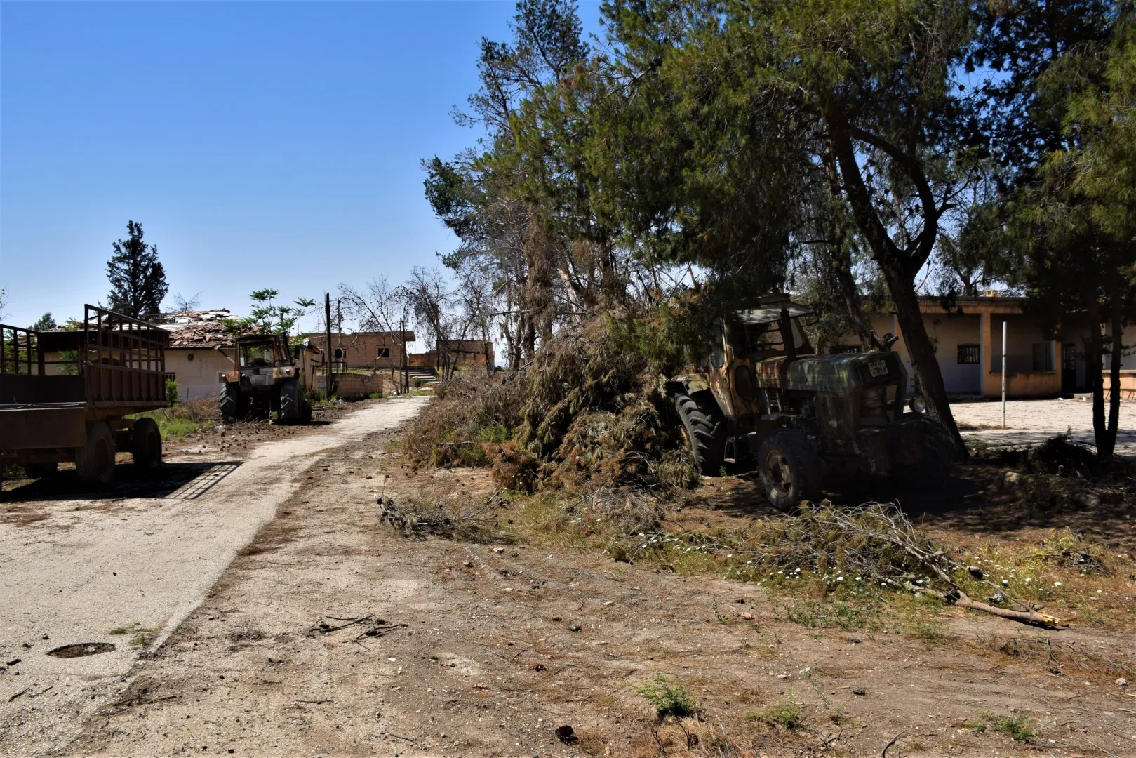 ​​​​​​​El bombardeo de la ocupación turca convierte en escombros la iglesia de Mar Sawa al-Hakim