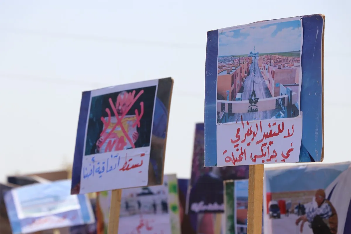 ​​​​​​​Manifestantes de Afrin entregan carta al Centro Ruso de Reconciliación