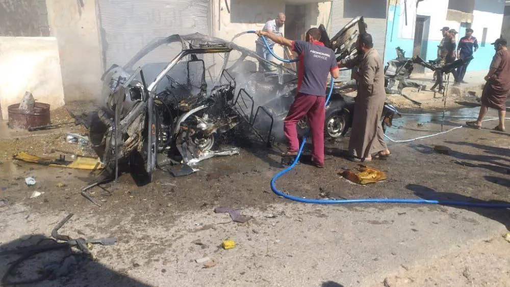 Un dispositivo explotó en Qabasen en la ciudad ocupada de Al-Bab