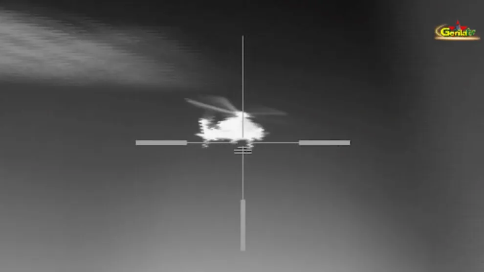 Gerîla TV publica un video de helicóptero derribado por la guerrilla