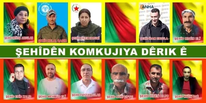 Hoy se celebra el funeral de 12 mártires en Dêrik, entre ellos nuestro corresponsal