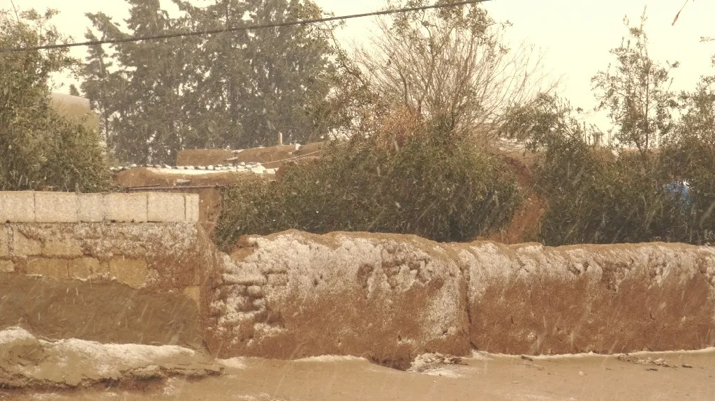 ​​​​​​​Nieve y lluvia en el norte y este de Siria