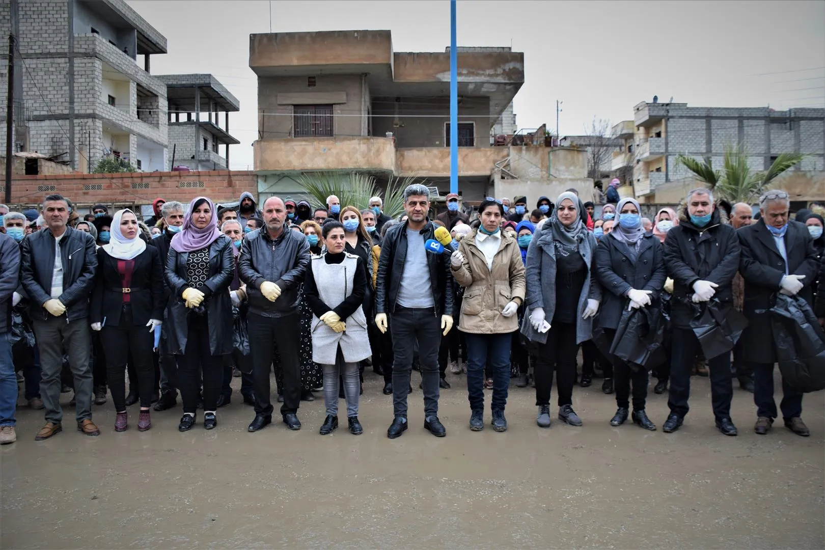 Residentes de la ciudad de Hasakah participan en un nuevo proyecto ambiental